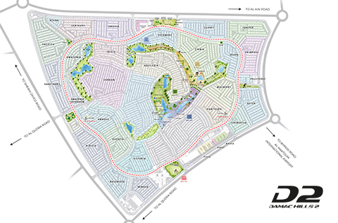 DAMAC Lagoons Map