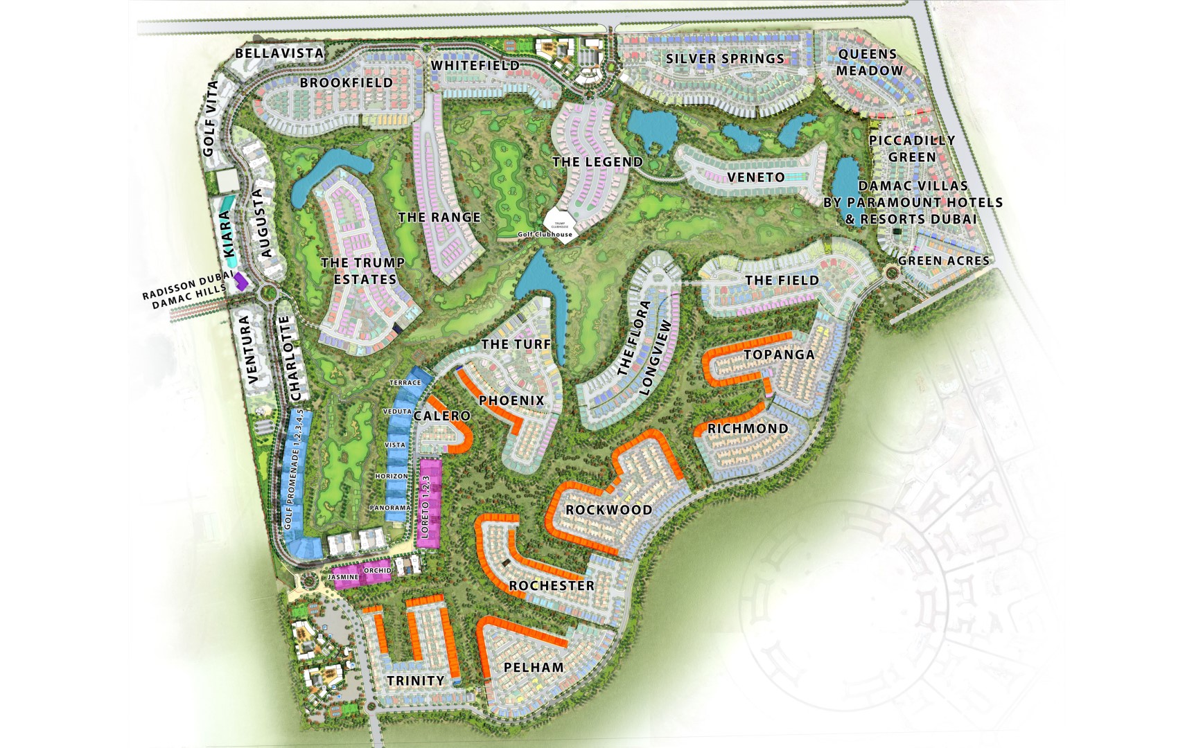 DAMAC Hills Masterplan - Location