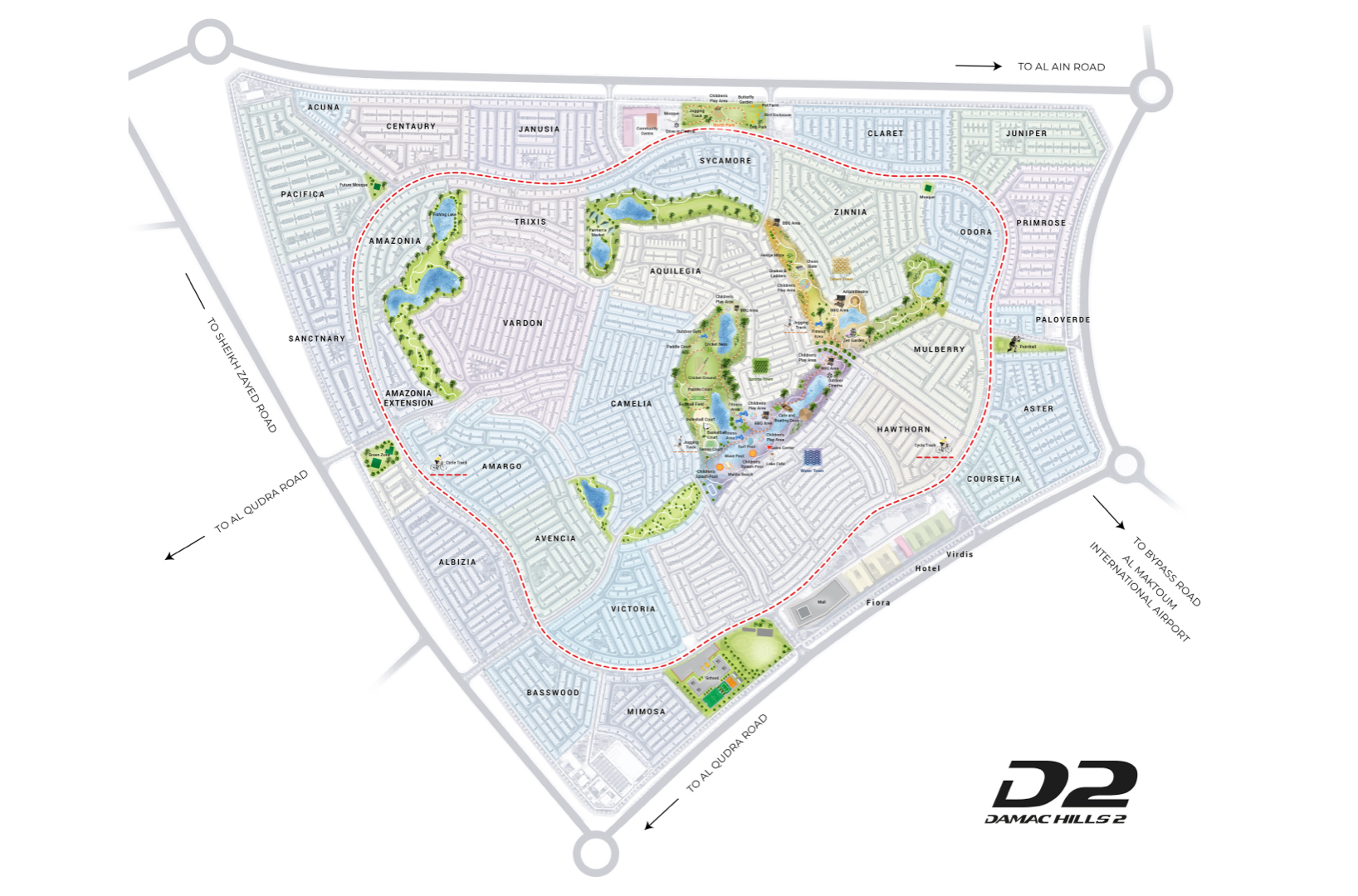 DAMAC HILLS 2-Master Plan-Location Map